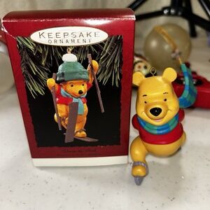 Hallmark Keepsake Walt Disney Winnie the Pooh and Ornament Lot Of 2
